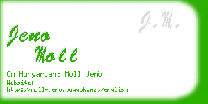 jeno moll business card